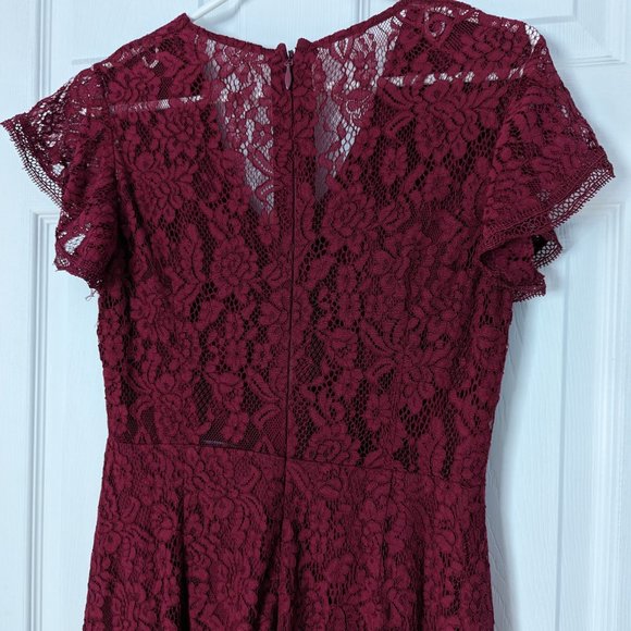 Cap sleeve lace maxi dress - Picture 5 of 6